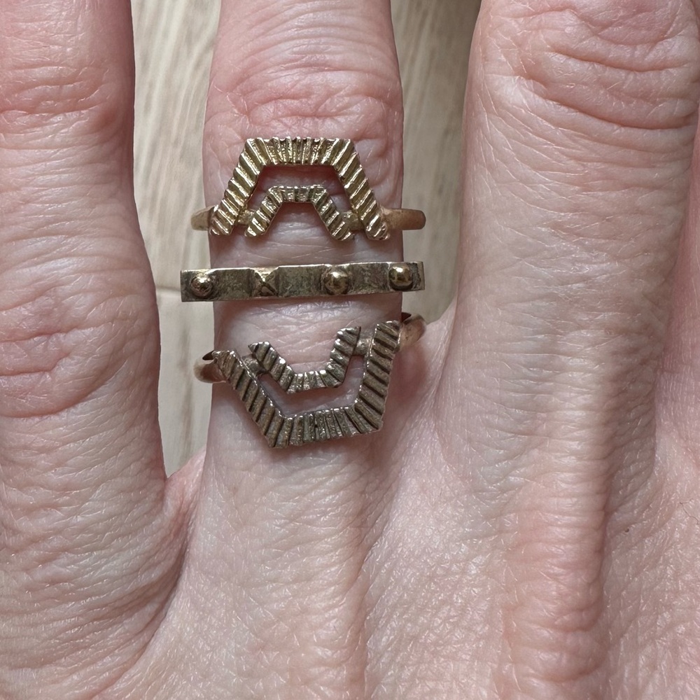 Set of 3 Maria Black rings
